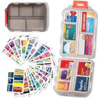 Imagen de la caja organizadora de 10 cuadrículas, ideal para optimizar tu almacenamiento de pastillas y mantener tus suplementos organizados de manera práctica y segura.