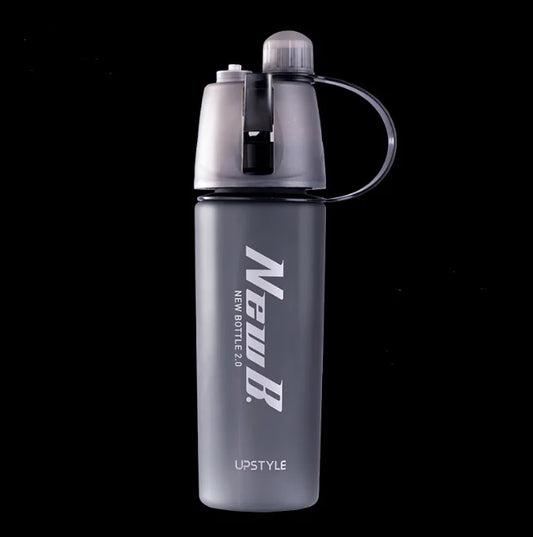 Botella de agua portátil en spray para deportes (plástico)